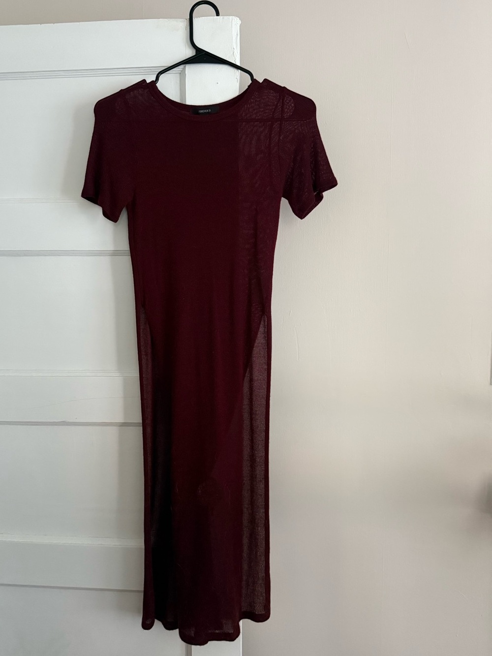 F21 Slit Maxi Top